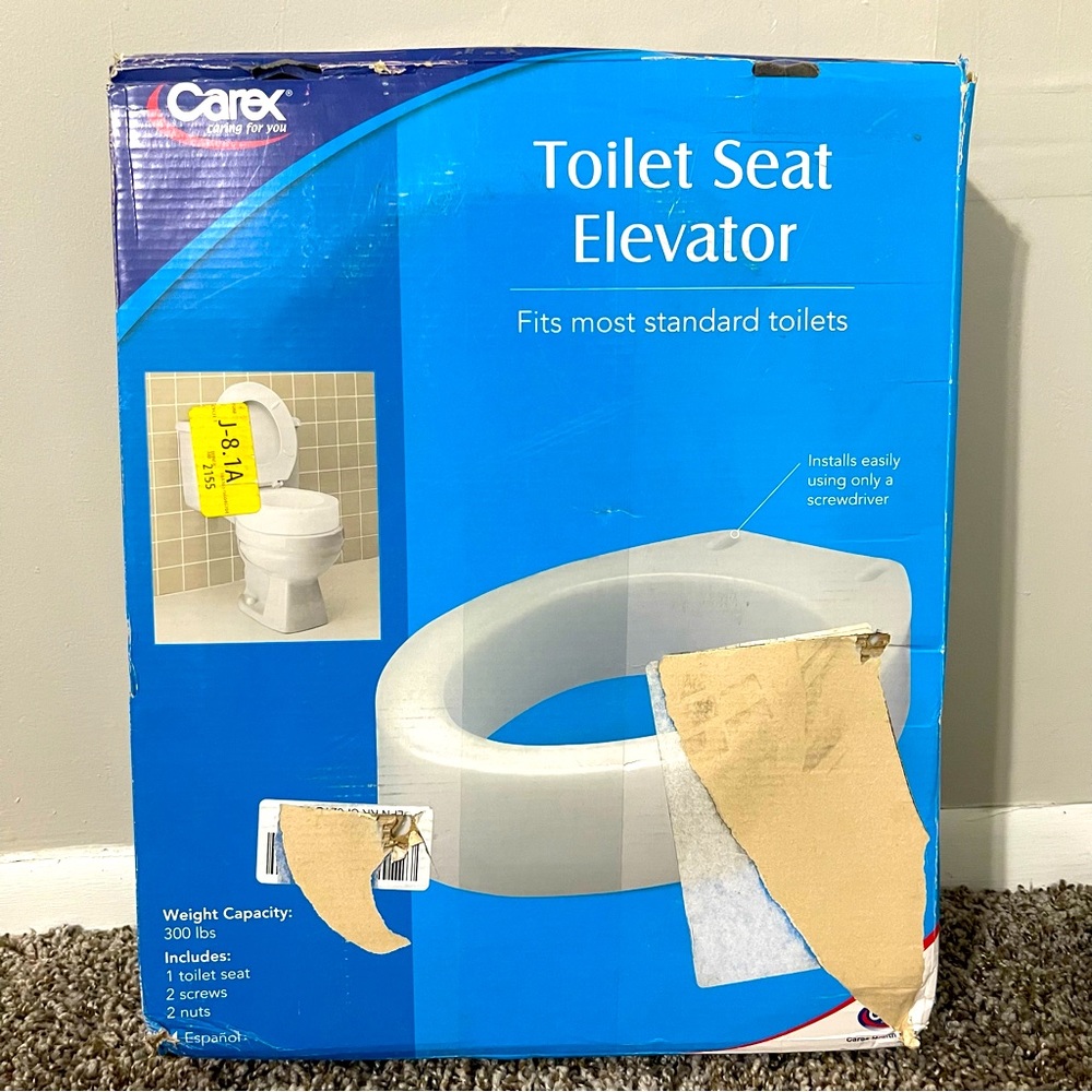 Brand New Elongated Toilet Seat Elevator